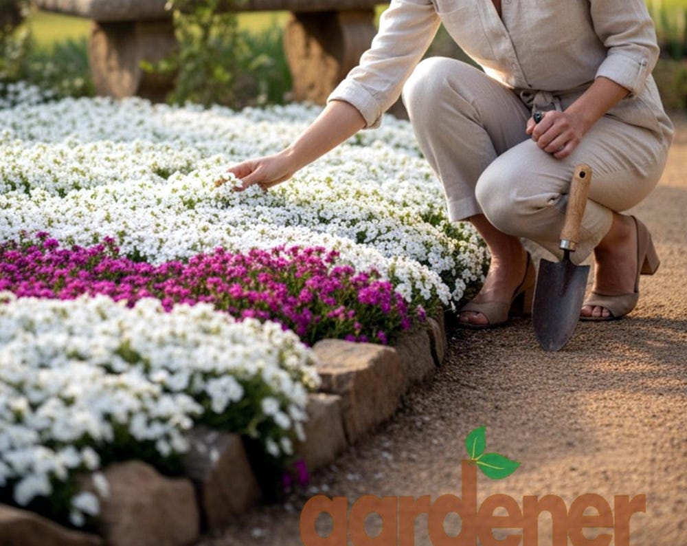 500 Seeds White Creeping Thyme & Rock Cress Ground Cover