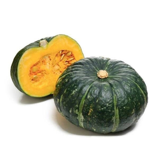 5 Seeds Japanese Pumpkin, Kabocha Squash, Thai Vegetables, Green Japanese Squash, Non GMO