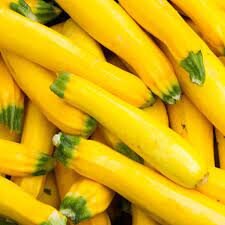 10 Seeds Yellow Zucchini, Golden Summer Squash, Thai Vegetables, Queen Courgette, Non GMO